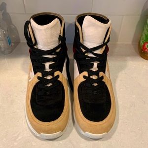 Chanel suede calf skin high top sneaker